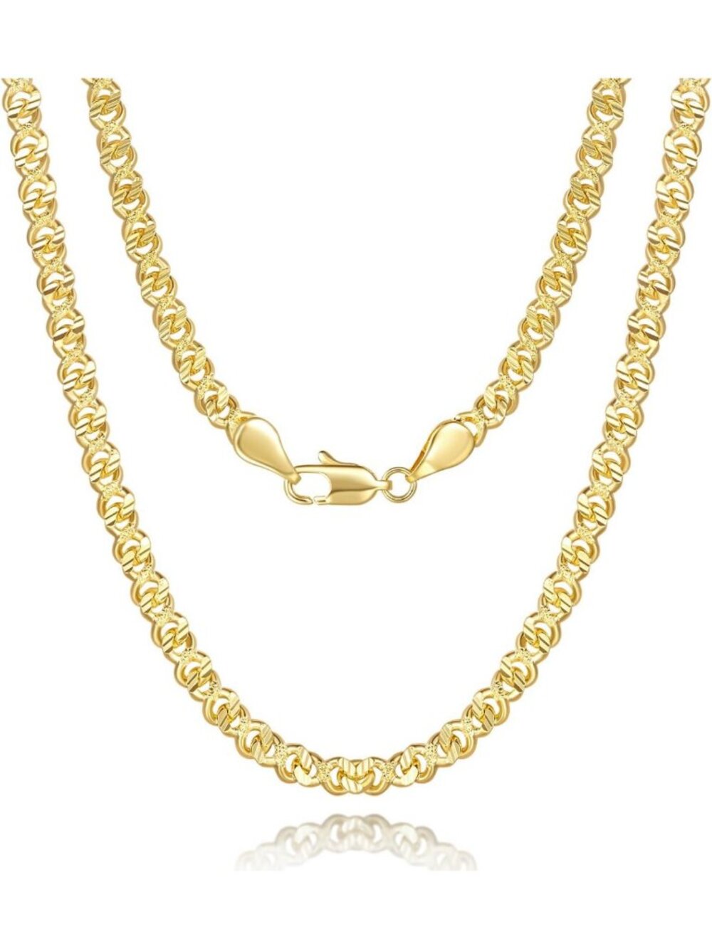 Elegant 14K Gold Necklace Chains for Women & Men - Stylish Jewelry Accessory